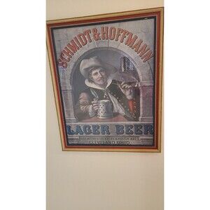 Vintage Schmidt & Hoffmann 1974 BEER Poster RARE!  FRAME NOT INCLUDED